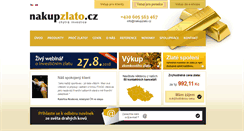 Desktop Screenshot of nakup-zlata.cz